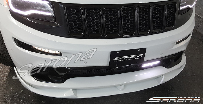 Custom Jeep Grand Cherokee  SUV/SAV/Crossover Front Add-on Lip (2011 - 2016) - $790.00 (Part #JP-005-FA)